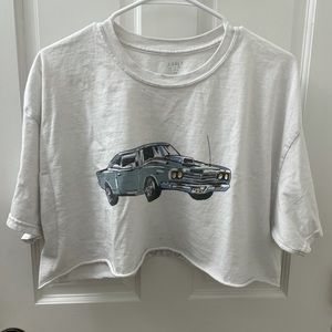 cropped brandy melville t shirt